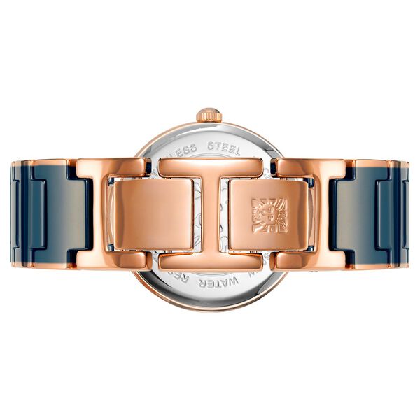 Anne Klein Quartz Analog Blue Dial Two Toned Ceramic Strap Watch For Women - image number 2