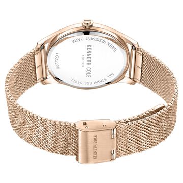 Kenneth Cole Quartz Analog Rose Gold Dial Stainless Steel Strap Watch for Women