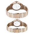 Titan Bandhan Quartz Analog with Date Silver Dial Rose Gold Stainless Steel Strap Watch For Couple - image number 4