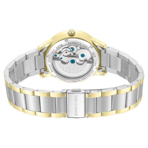 Kenneth Cole Automatic Silver Dial Two Toned Stainless Steel Strap Watch For Women - image number 4