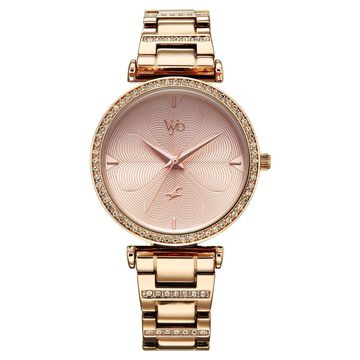 Vyb Diva By Fastrack Quartz Analog Rose Gold Dial Rose Gold Metal Strap Watch For Girls