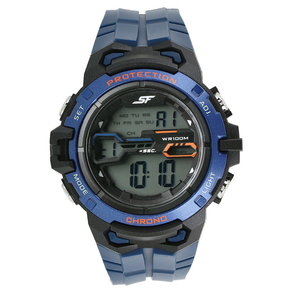 Buy Online SF Super Fibre Digital Dial Plastic Strap Watch for Men
