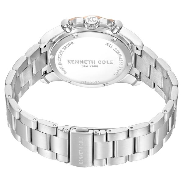 Kenneth Cole Quartz Chronograph Brown dial Metal Strap Watch for Men - image number 4