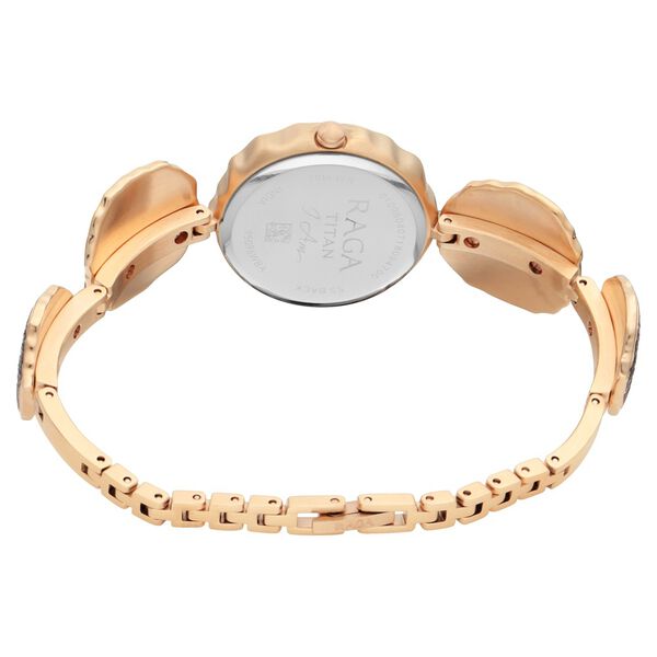 Titan Raga I Am Brown Dial Analog Metal Strap watch for Women - image number 4