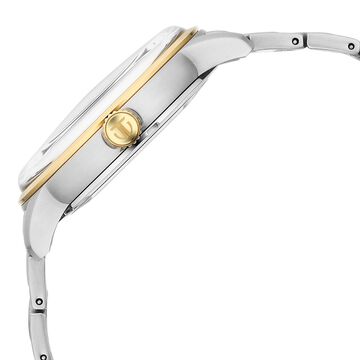 Titan Golden Heart Skeletal Automatic Analog with Silver Dial Dual-Tone Stainless Steel Strap Watch for Men