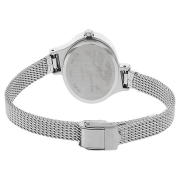 Fastrack Quartz Analog Black Dial Stainless Steel Strap Watch for Girls
