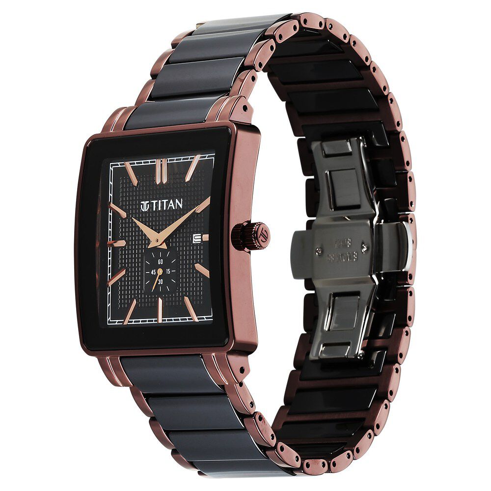 Buy Online Titan Regalia Shaped Ceramic Quartz Analog with Date