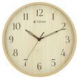 Titan Contemporary Wall Clock Quartz Analog Light Brown Dial - Size 31 cm x 31 cm (Medium) - image number 1
