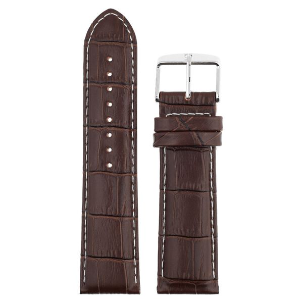 24 mm Brown Genuine Leather Straps for Men - image number 0