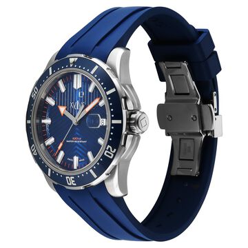 Xylys DiveX Quartz Analog Blue Dial with Blue Silicone Strap Watch for Men