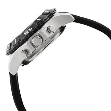 Fastrack Quartz Analog Digital Black Dial Silicone Strap Watch for Guys