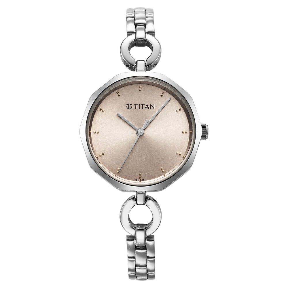 Buy Online Titan Karishma Silver Dial Watch for Women nr2702sm01