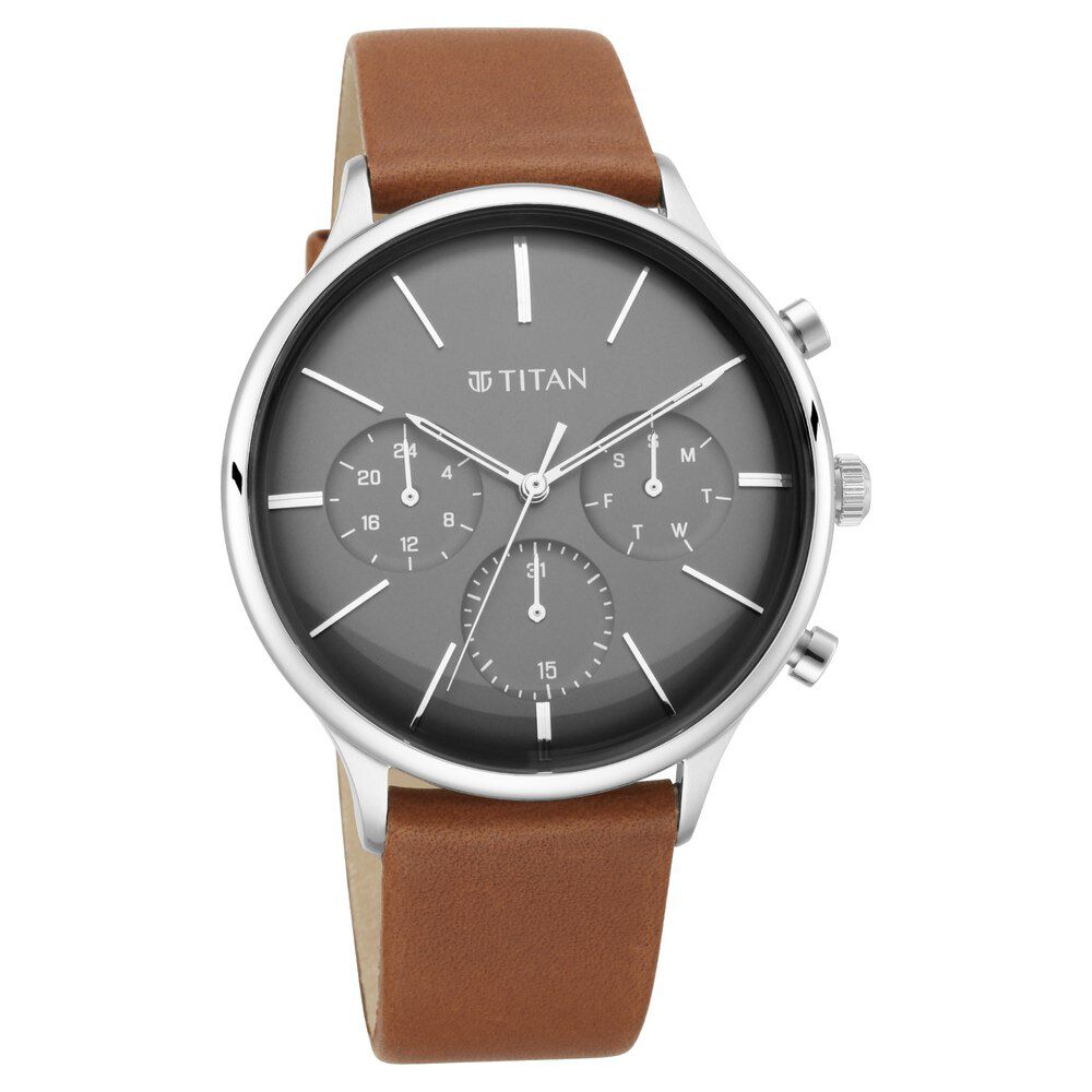 Titan light leather watches store