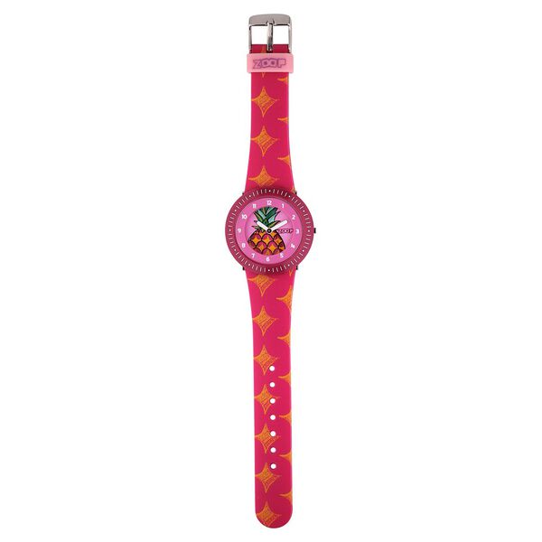 Zoop By Titan Fruit Story Quartz Analog Pink Dial Plastic Strap Watch For Kids - image number 2