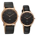 Titan Edge Pair Black Dial Analog Leather Strap watch for Couple - image number 1