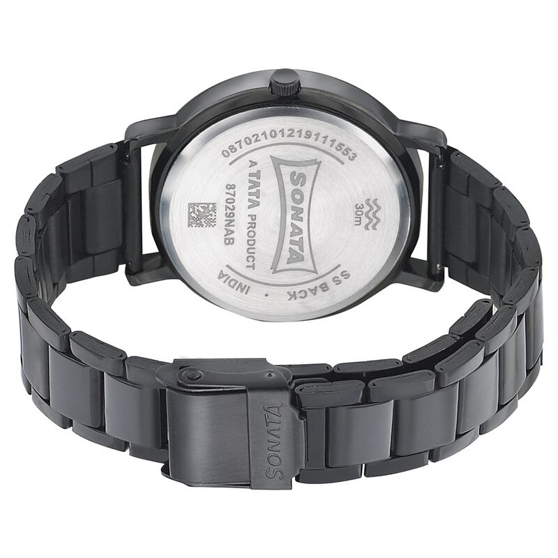 Sonata Onyx Silver Dial Women Watch With Stainless Steel Strap - image number 3