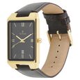 Titan Rectangle Black Dial Analog with Date Leather Strap watch for Men - image number 1