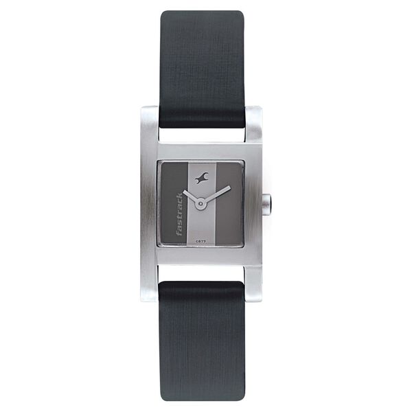 Fastrack Quartz Analog Grey Dial Leather Strap Watch for Girls - image number 0