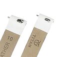 10 mm White Genuine Leather Strap for Women - image number 4