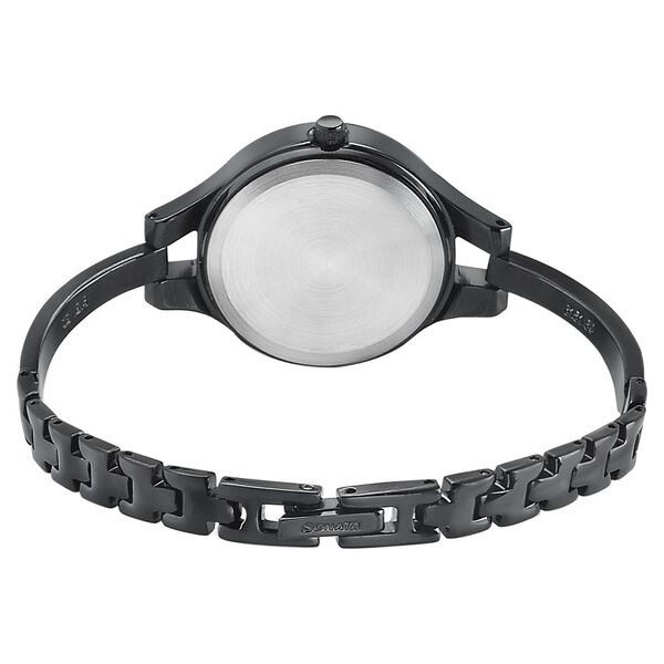 Sonata Onyx Black Dial Women Watch With Stainless Steel Strap - image number 3