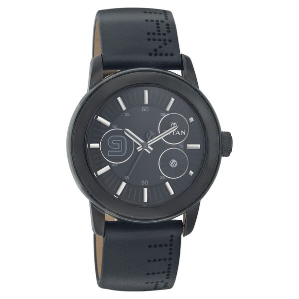 Titan Quartz Analog with Date Black Dial Watch for Men - image number 0