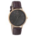 Sonata Quartz Analog Anthracite Dial Leather Strap Watch for Men - image number 0