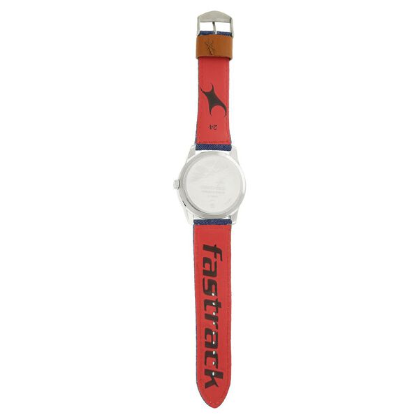 Fastrack Denim Quartz Analog Blue Dial Denim Strap Watch for Guys - image number 5