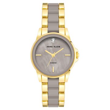 Anne Klein Quartz Analog Grey dial Metal Strap Watch for Women
