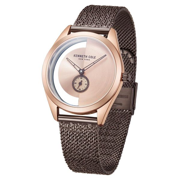 Kenneth Cole Quartz Analog Rose Gold Dial Stainless Steel Strap Watch for Women - image number 1