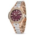 Cerruti 1881 Quartz Analog Maroon Dial Stainless Steel Strap Watch for Women - image number 1