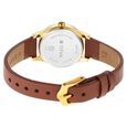 Titan Lagan White Dial Analog with Day and Date Leather Strap Watch for Women - 25 mm Dial Size - Small Dial - image number 4