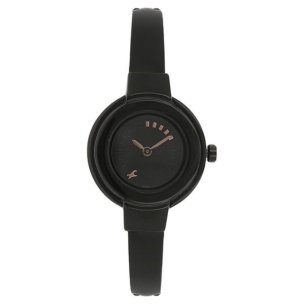 Fastrack Quartz Analog Black Dial Stainless Steel Strap Watch for Girls - image number 0