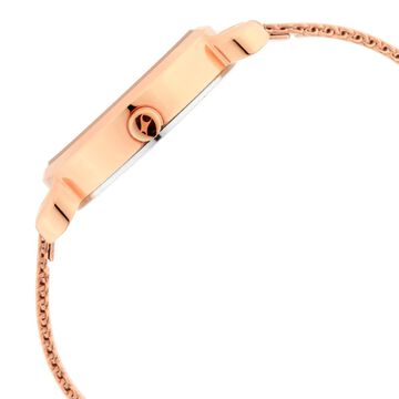 Fastrack Animal Print Quartz Analog Bicolour Dial Stainless Steel Strap Watch for Girls
