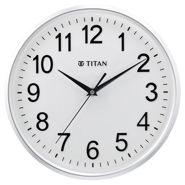 Titan 30cm White faced Silent Wall Clock for Modern Homes - image number 1