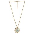 Sonata Poze Quartz Analog White Dial Golden Metal Strap Watch For Women - image number 1