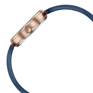 Sonata Festive Quartz Analog Blue Dial Two Toned Ceramic & Metal Strap Watch For Women