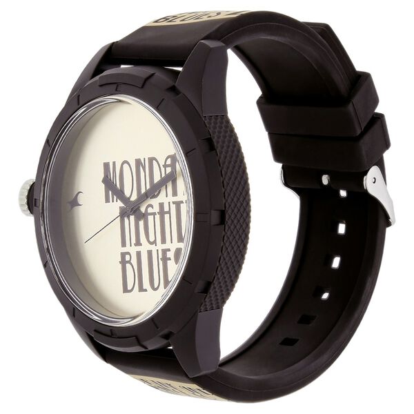 Fastrack All Nighters Quartz Analog Silver Dial Plastic Strap Unisex Watch - image number 1
