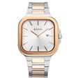 Titan Classique Slim Square Quartz Analog with Date Blue Dial Silver Stainless Steel Strap Watch For Men