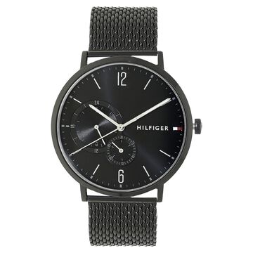 Tommy Hilfiger Quartz Multifunction Black Dial Metal Strap Watch for Men