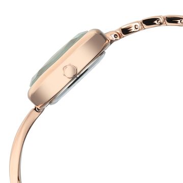 Vyb Aurora By Fastrack Quartz Analog Silver Dial Rose Gold Metal Strap Watch For Girls