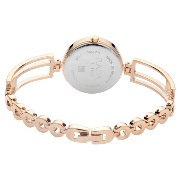 Titan Raga Viva Rose Gold Metal Analog Strap Watch for Women - image number 4