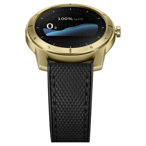 Kenneth Cole Smart Black Dial Silicone Strap Unisex Watch With Brown Strap - image number 4