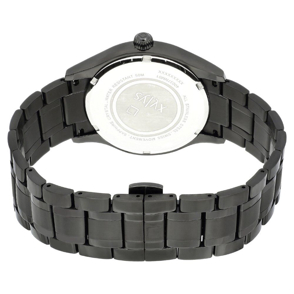 Buy Online Xylys Swiss Analog Stainless Steel Black Dial Watch for