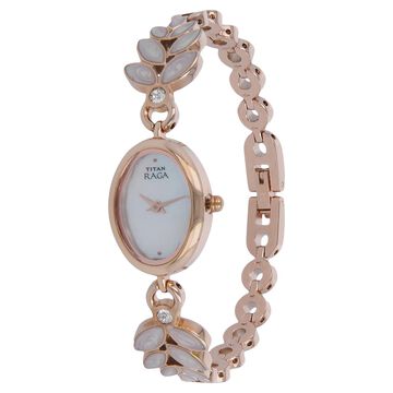 Titan Raga Garden of Eden Silver Dial Analog Metal Strap Watch for Women