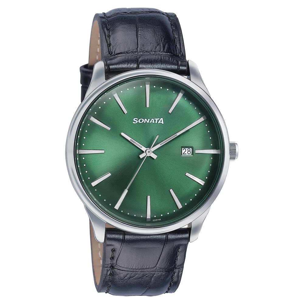 Buy Online Sonata Wedding Edit Quartz Analog with Date Green Dial