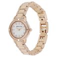 Anne Klein Quartz Analog Mother of Pearl Dial Metal Strap Watch for Women - image number 1