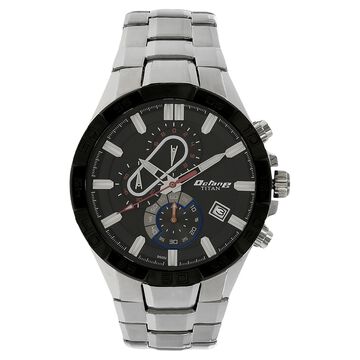 Titan Quartz Chronograph Black Dial Stainless Steel Strap Watch for Men