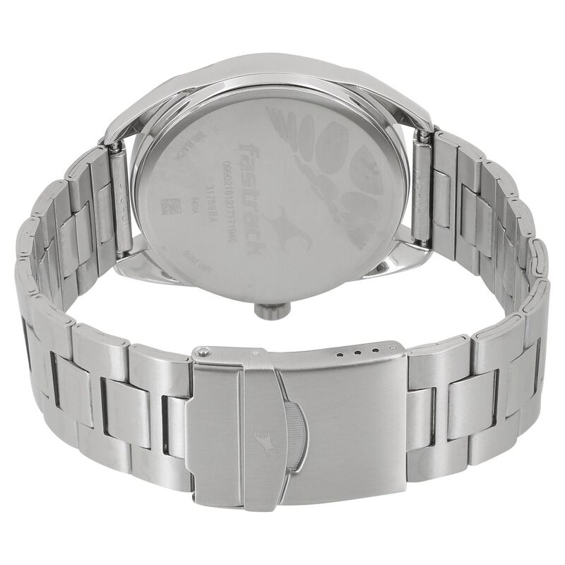 Fastrack Varsity Quartz Analog White Dial Stainless Steel Strap Watch for Guys - image number 3