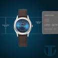 Titan Karishma Zing Quartz Analog Blue Dial Leather Strap Watch for Men - image number 2