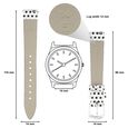 14 mm White Genuine Leather Strap for Women - image number 1
